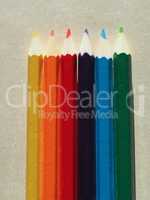 Many colour pencil