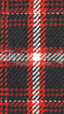 Tartan fabric background - vertical