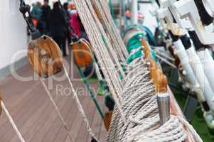 sailboat, rope, bollard, rope, rescue boat, mast