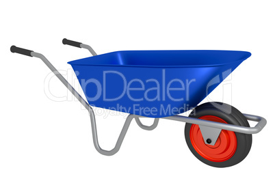 Wheelbarrow, 3d illustration