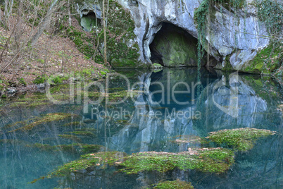 Springhead of Krupaja river and cave