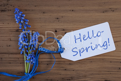 Grape Hyacinth, Label, Hello Spring