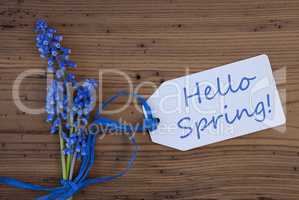 Grape Hyacinth, Label, Hello Spring