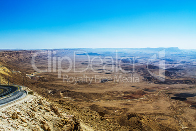 National geological park HaMakhtesh HaRamon. Israel .