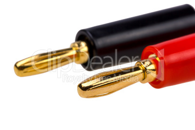 Adapter cable audio speaker banana plug connector