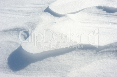 Texture of the snow
