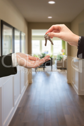 Handing Over The Keys Inside House