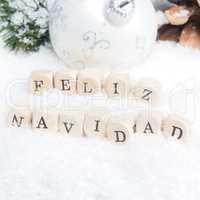 Spanish Merry Christmas background