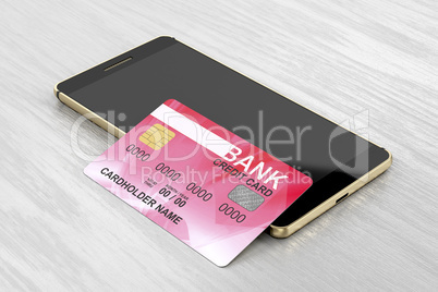 Smartphone and credit card