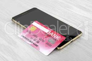 Smartphone and credit card