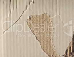 Brown corrugated cardboard texture background