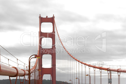 Golden Gate Bridge with traffic