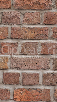 Red brick wall background - vertical