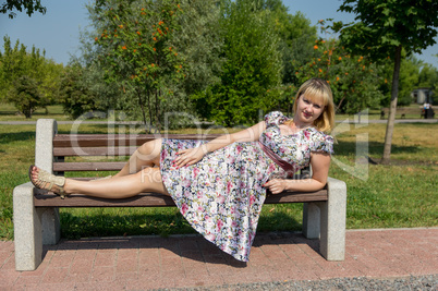 Expectant mother in the Park