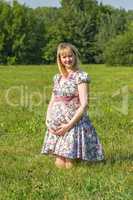 Expectant mother in the Park