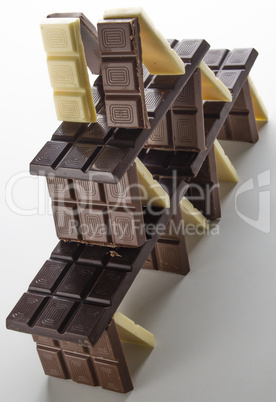 Construction made from chocolate