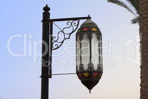 Romantic color oriental lantern photo