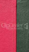 Red green leatherette background