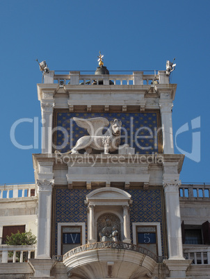 St Mark clock tower in Venice