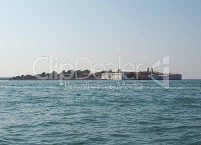San Servolo island in Venice