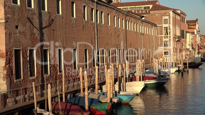 Row Boats In Venice Canal