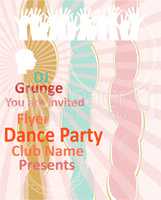 Vertical music party background with colorful graphic elements and text. party dance concept.