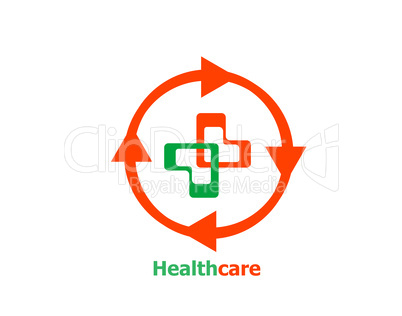 Medical cross abstract Logo design template. Pharmacy, Medicine, Clinic Logotype concept. Pharmaceutical healthcare icon