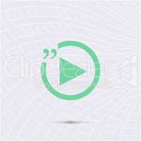 Quotation mark speech bubble. quote sign icon