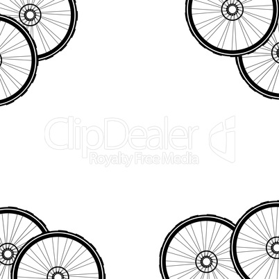 Bicycle wheel, bike wheels background pattern