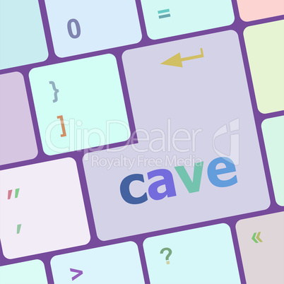 cave key on computer keyboard button