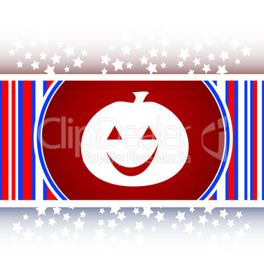 icon of halloween pumpkin on holiday, web button