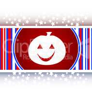 icon of halloween pumpkin on holiday, web button