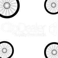 Bicycle wheel, bike wheels background pattern