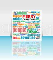 Merry Christmas - unique xmas design element. Great design element for congratulation cards, banners and flyers. Happy new year