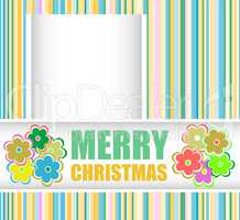 Merry Christmas - unique xmas design elements. Great design element for congratulation cards, banners and flyers.