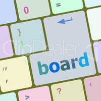 board button on computer pc keyboard key