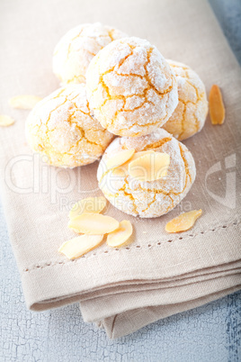 Almonds Cookies, Macaroon snowie peaks