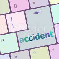 accident on computer keyboard key enter button