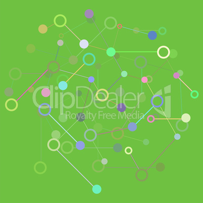 Social Network Graphic Concept. Molecule And Communication Background. Graphic Design Useful For Your Design