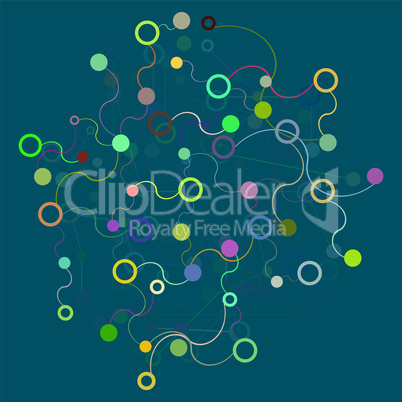 Network color technology communication background.