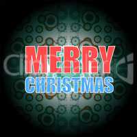 Beautiful text design of Merry Christmas on abstract background.