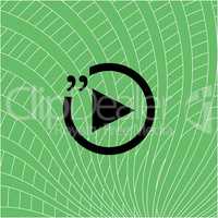 Quotation mark speech bubble. quote sign icon