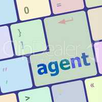 agent button on the computer keyboard