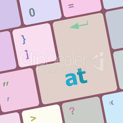 at button on computer keyboard key