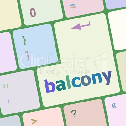 balcony computer keyboard key button