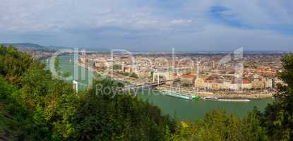 Panorama of the city of Budapest, Hungary