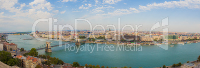 Panorama of the city of Budapest, Hungary