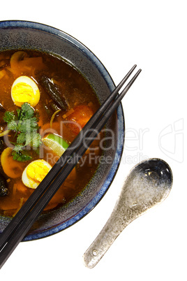 Asian ramen soup