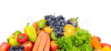 set fruit and vegetables