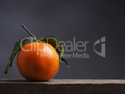 Fresh orange fruit on a table